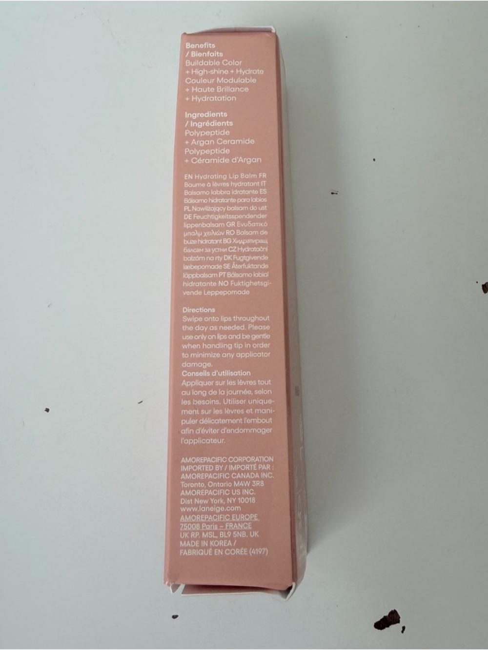 New in Box Laneige Glaze Craze Tinted Lip Serum in Sugar Glaze Full Size .42 oz - Picture 3 of 3